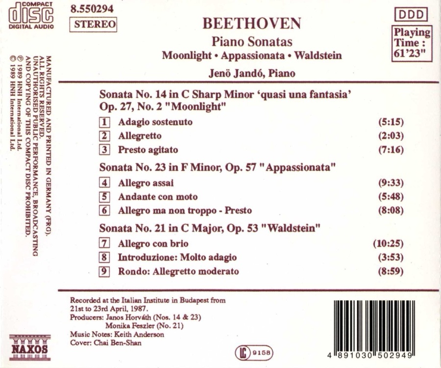 Beethoven: Piano Sonatas 14, 21 & 23 - slide-1
