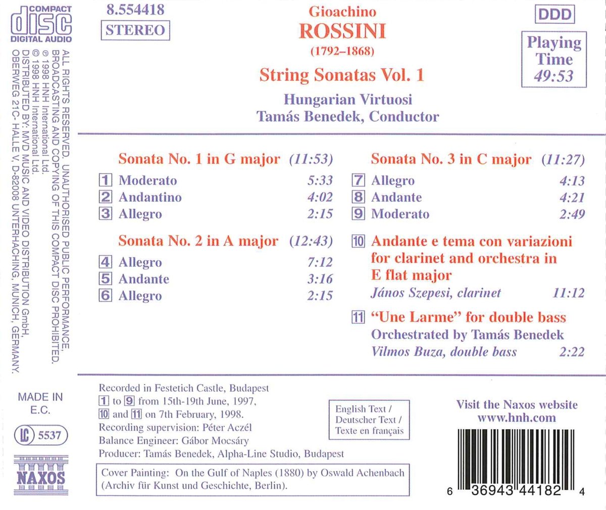 ROSSINI: String Sonatas 1+2+3 - slide-1