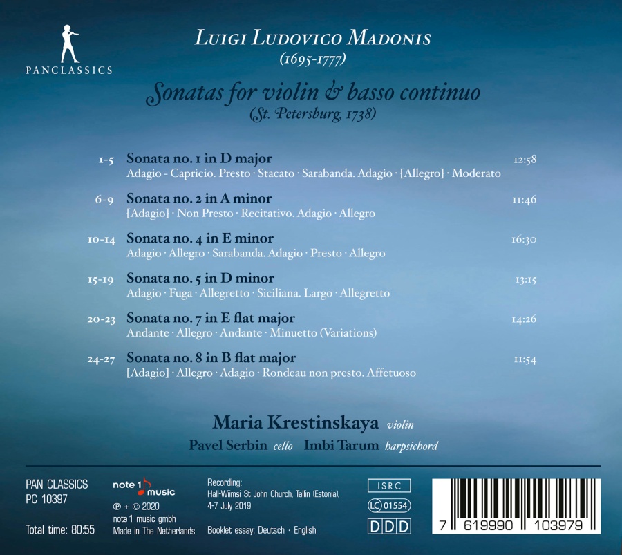 Madonis: Violin Sonatas - slide-1