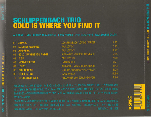 Schlippenbach Trio: Gold Is Where You Find It - slide-1