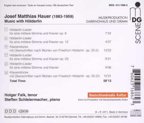 Hauer: Music with Holderin - slide-1