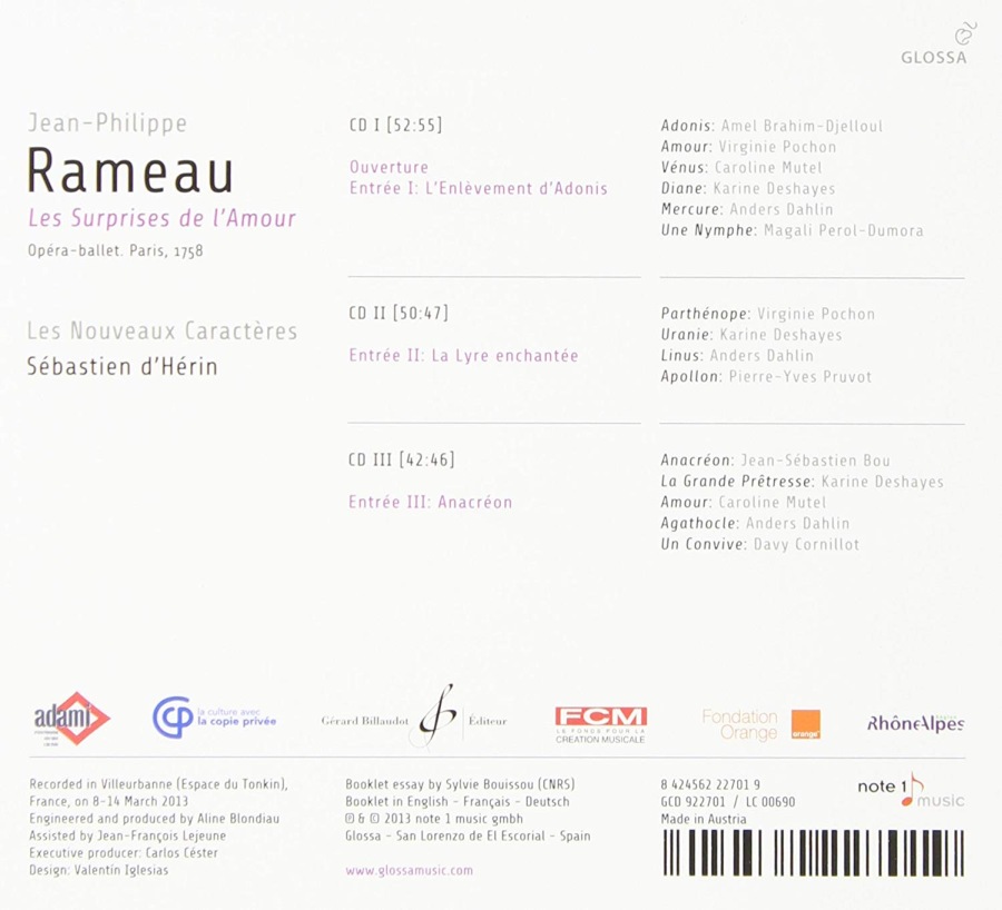 Rameau: Les Surprises de l'Amour, Opéra-ballet, Paris, 1758 - slide-1