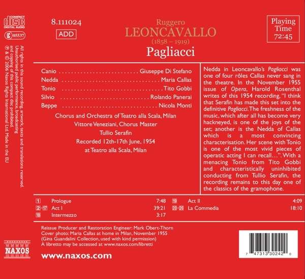 Leoncavallo: Pagliacci - 1954 - slide-1