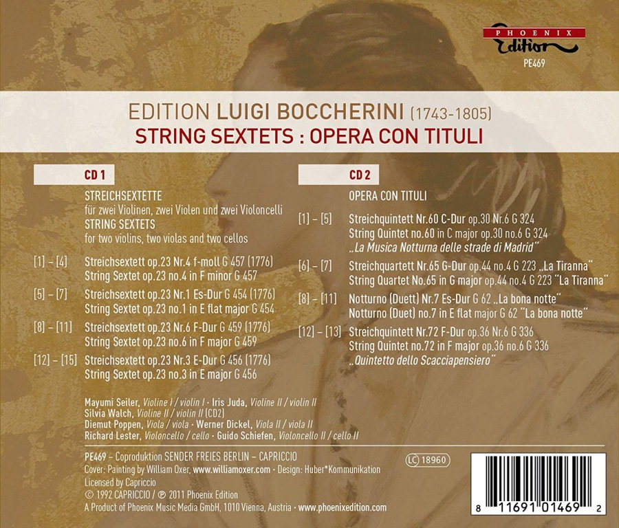 Edition Luigi Boccherini: String Sextets, Opera con tituli - slide-1