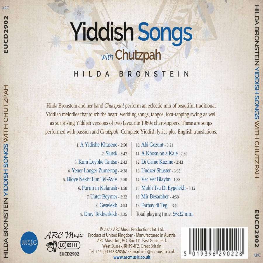 Hilda Bronstein sings Yiddish Songs with Chutzpah! - slide-1