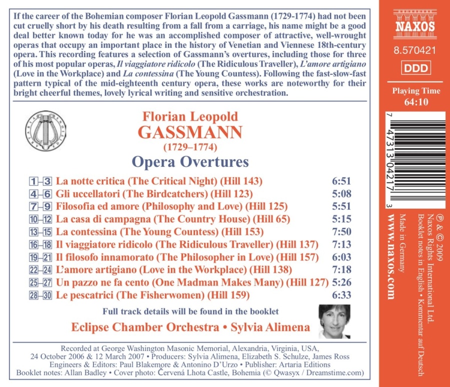 Gassmann: Opera Overtures - slide-1