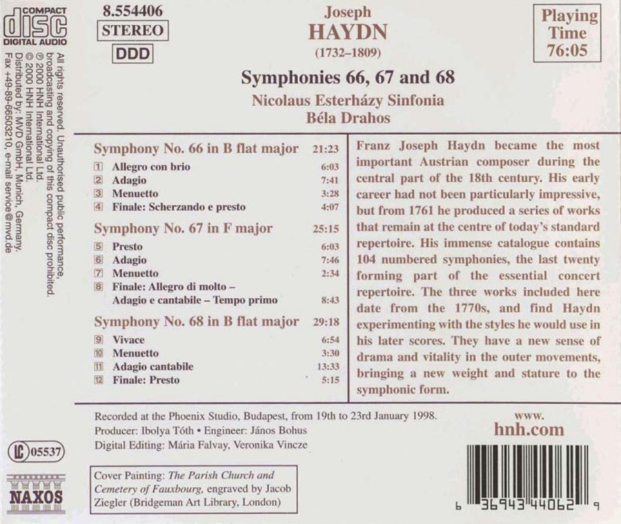 HAYDN: Symphonies, Vol. 21 (Nos. 66, 67, 68) - slide-1