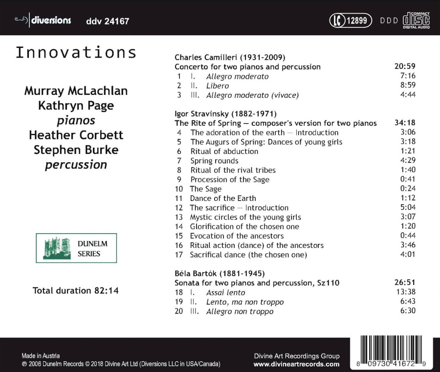 Innovations - Music for two pianos [& percussion] - slide-1