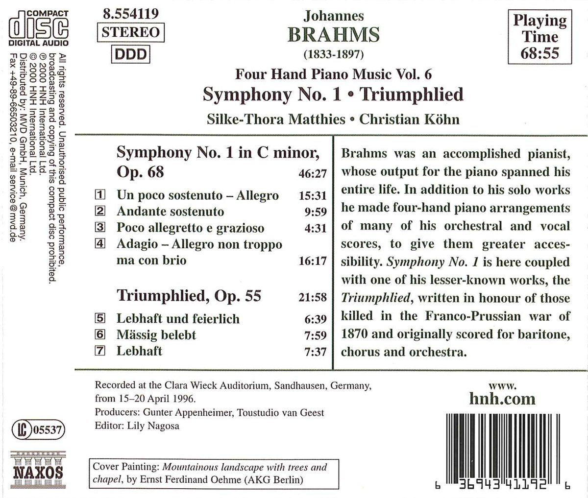 BRAHMS: Four Hand Piano Music vol. 2 - slide-1