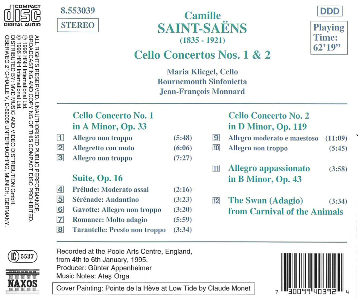 SAINT-SAENS: Cello Concertos nos. 1 & 2 - slide-1