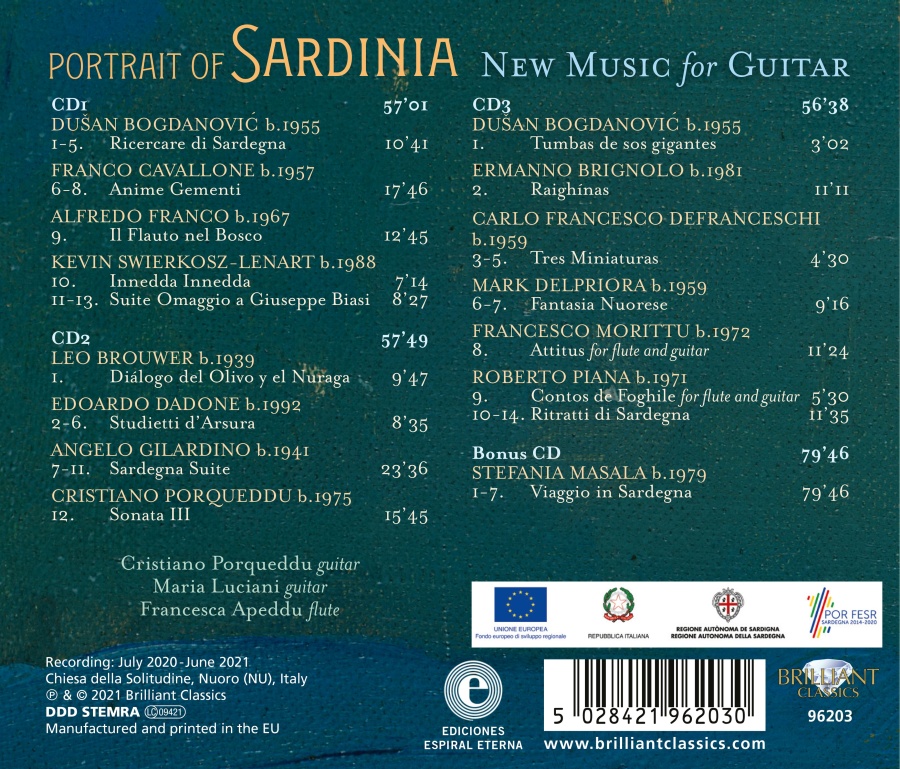 Portrait of Sardinia, New Music for Guitar - slide-1