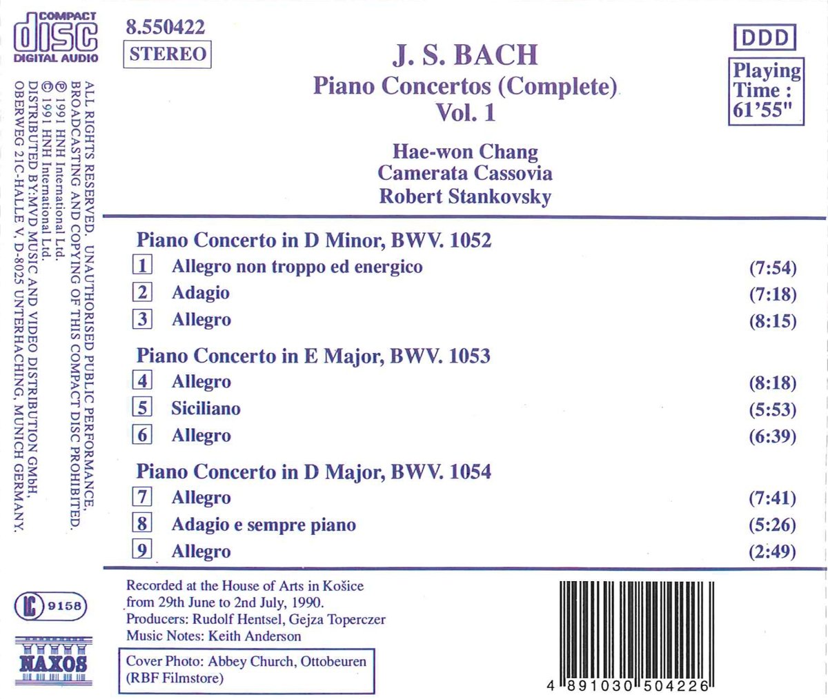 Bach: Piano Concertos, Vol. 1 (BWV 1052-1054) - slide-1