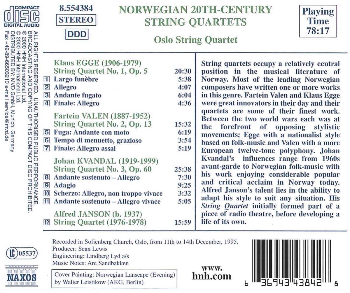 20th Century Norwegian String Quartets - slide-1