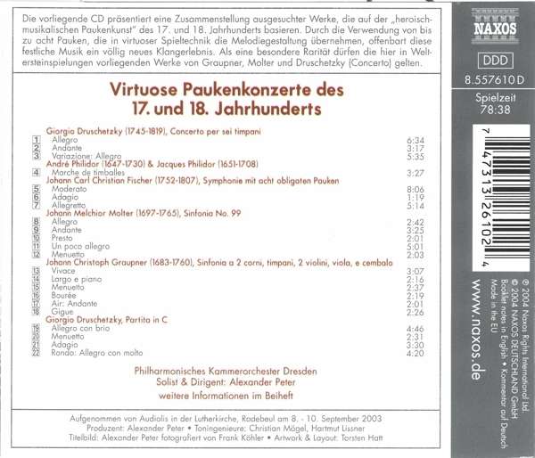 VIRTUOSO TIMPANI CONCERTOS - slide-1