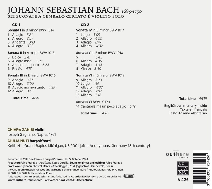 Bach: Sei suonate a cembalo certato e violino solo - slide-1
