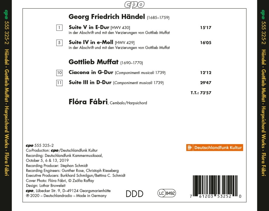 Gottlieb Muffat Meets Handel - Works for Harpsichord - slide-1