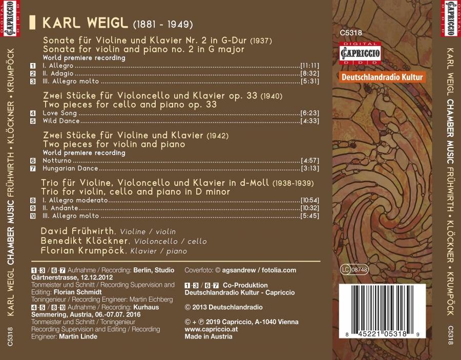 Weigl: Chamber Music - slide-1