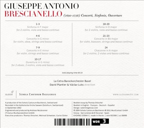 Brescianello: Concerti, Sinfonie, Ouverture - slide-1