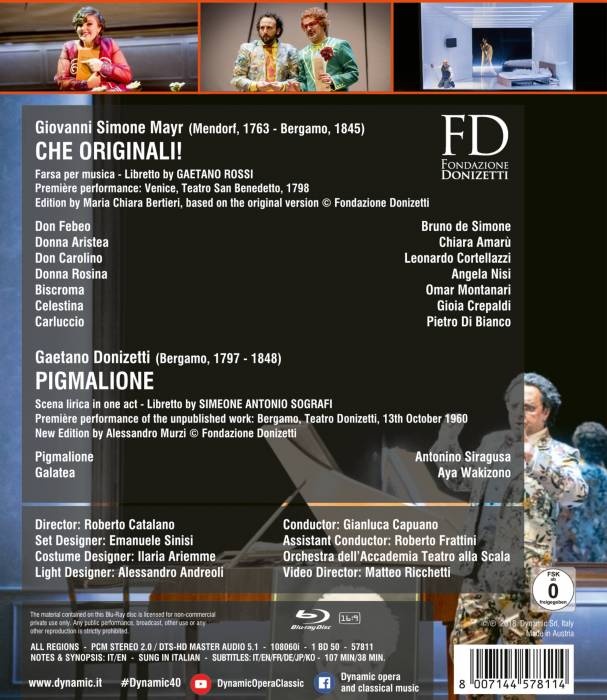 Mayr: Che Originali! / Donizetti: Pigmalione - slide-1