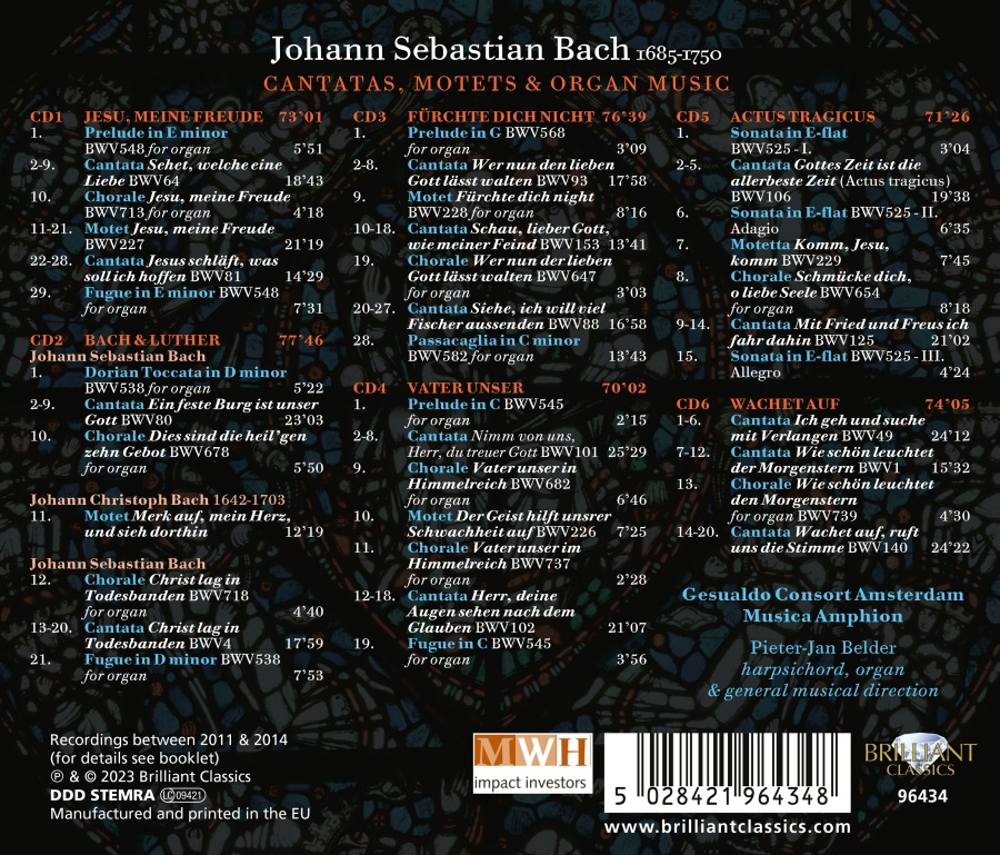 Bach: Cantatas, Motets & Organ Music (Deluxe Edition) - slide-1