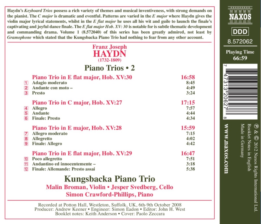 Haydn: Piano Trios • 2 - Nos. 27, 28, 29 & 30 - slide-1