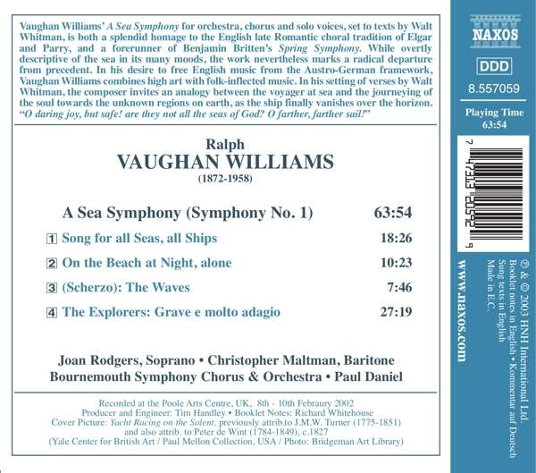 VAUGHAN WILLIAMS: A sea symphony - slide-1