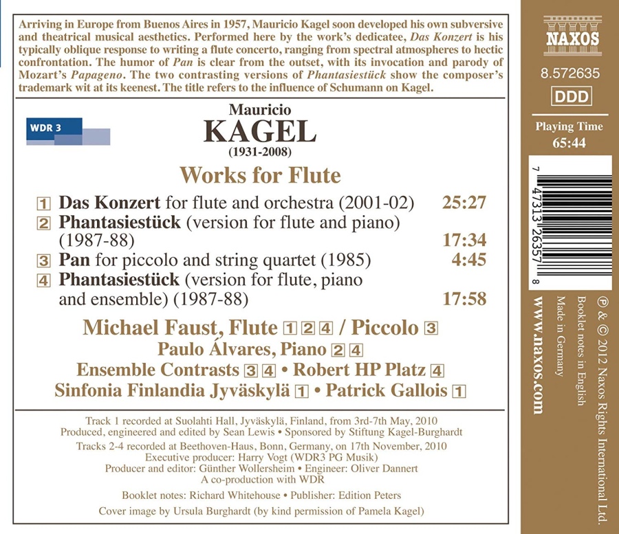 Kagel: Works for Flute - Das Konzert, Phantasiestück, Pan - slide-1