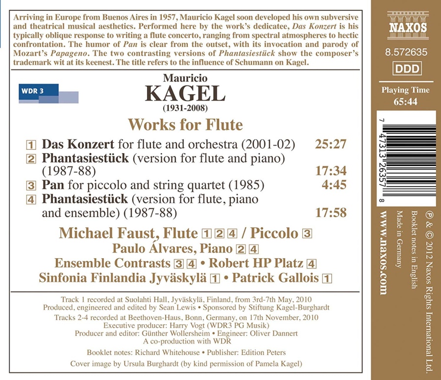 Kagel: Works for Flute - Das Konzert, Phantasiestück, Pan - slide-1