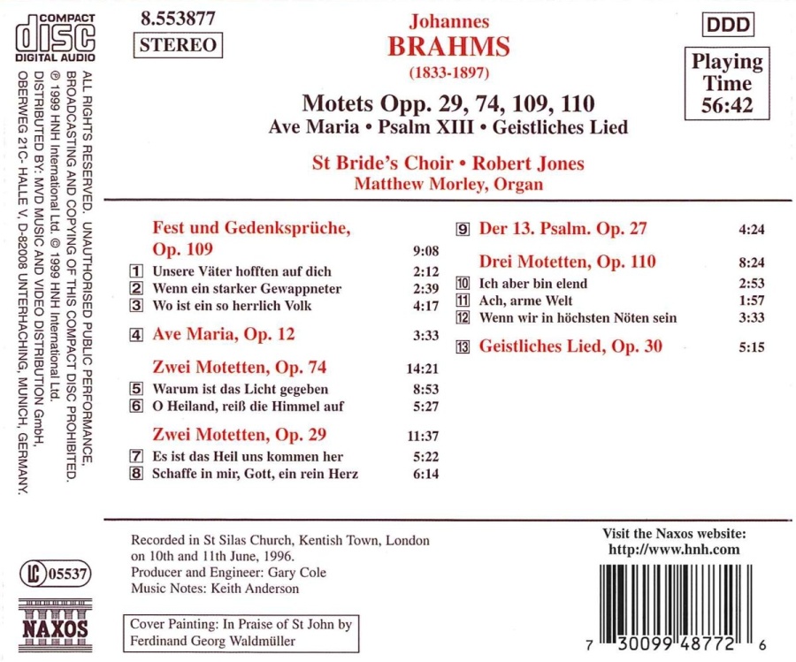 BRAHMS: Motets - slide-1