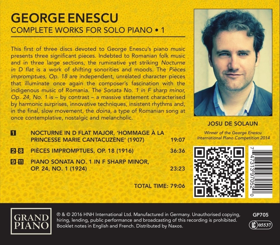 Enescu: Solo Piano Works Vol. 1 - slide-1