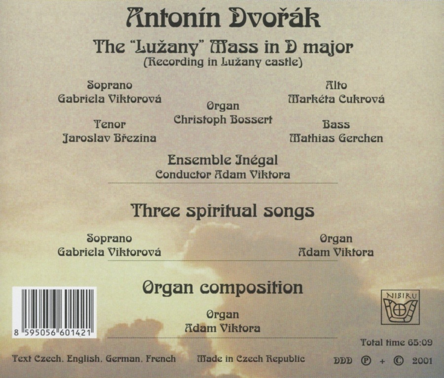 Dvorak: Mass in D major; Three spiritual songs - slide-1