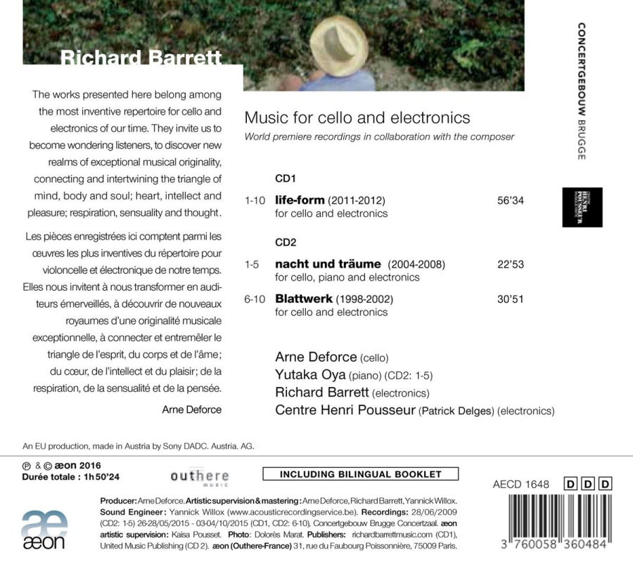 Barrett: Music for cello and electronics - slide-1