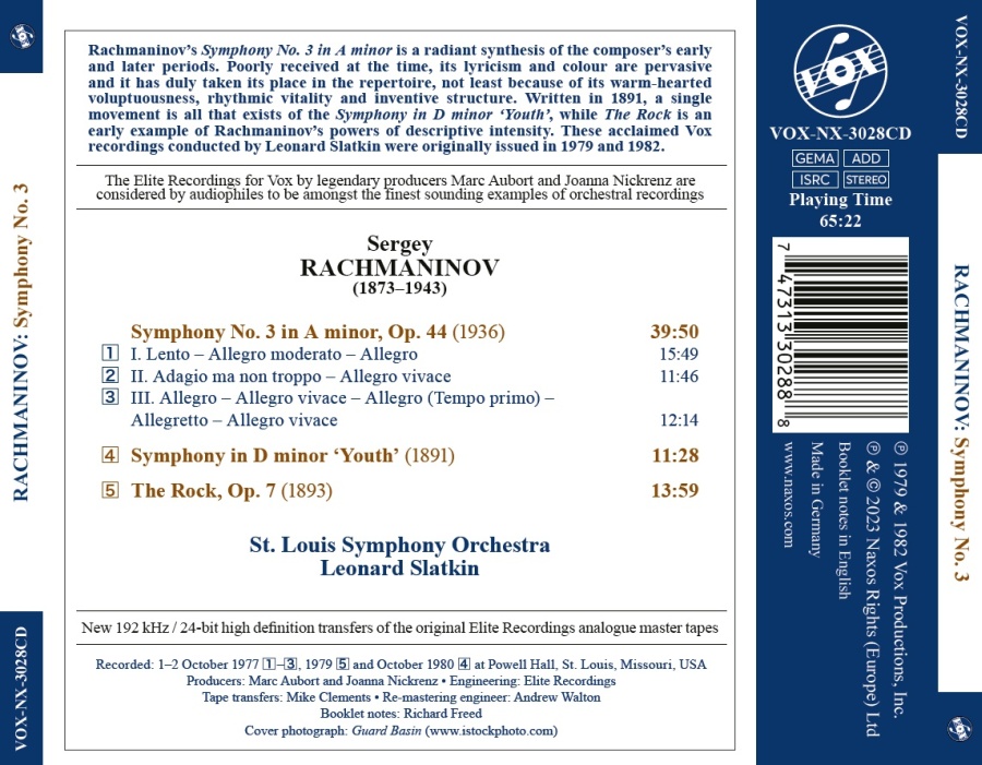 Rachmaninov: Symphony No. 3; ‘Youth’ Symphony; The Rock - slide-1