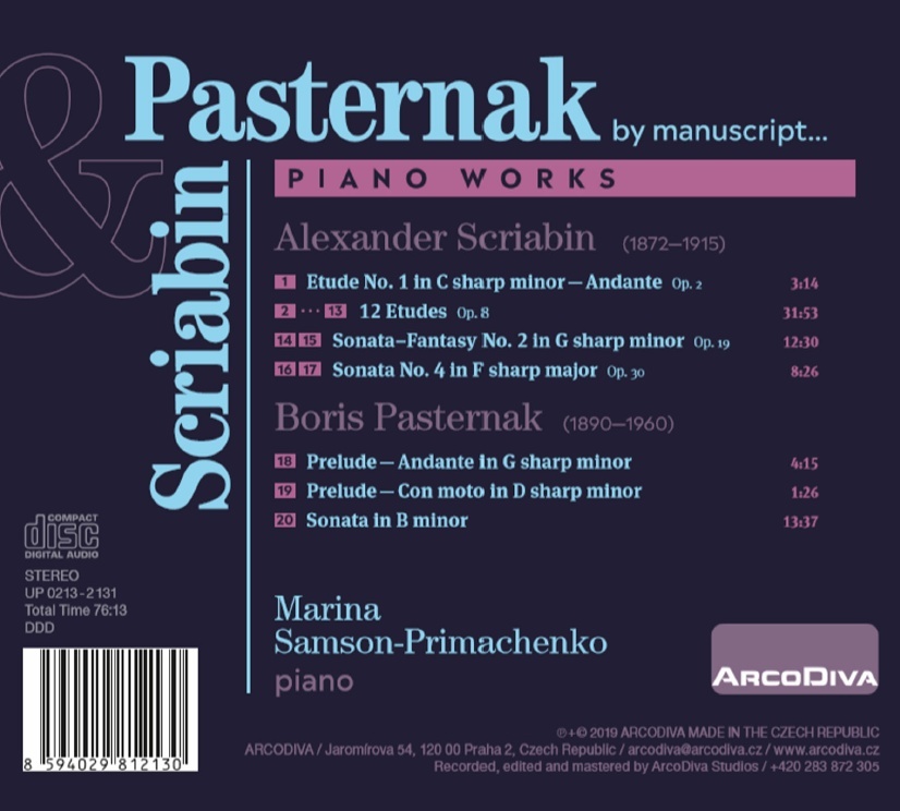 Pasternak & Scriabin: Piano Works - slide-1