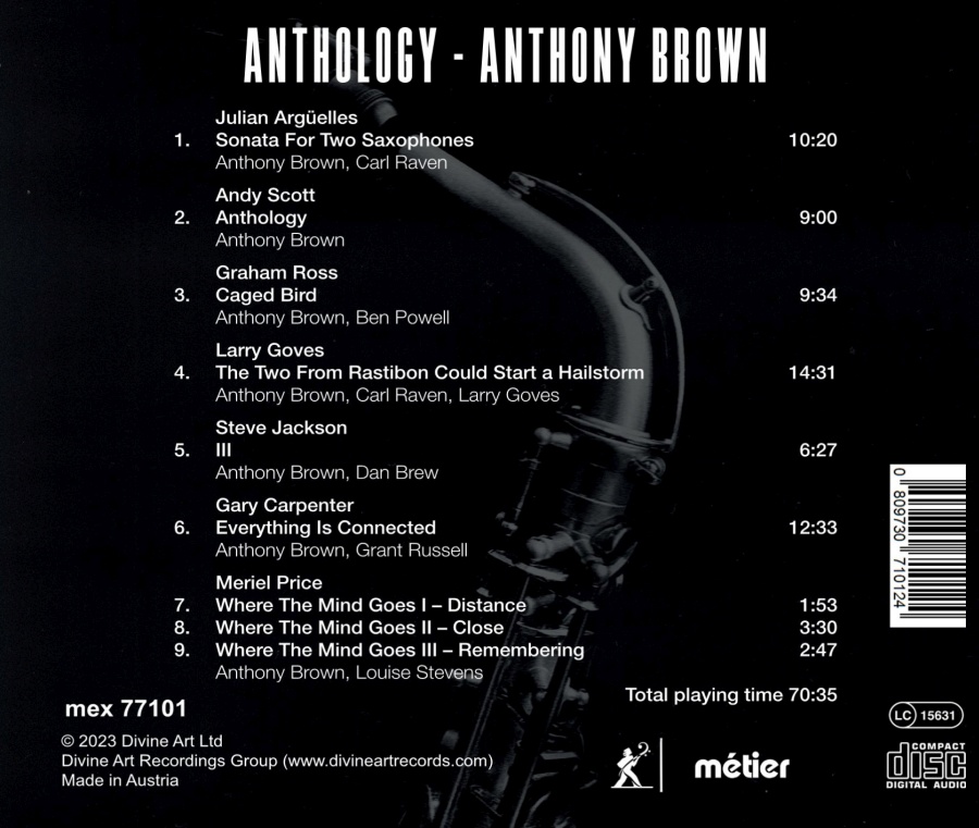 Anthology - Contemporary music for saxophones - slide-1