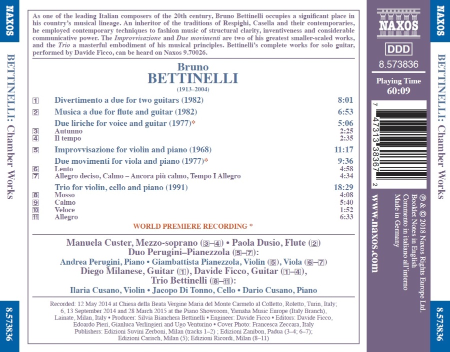 Bettinelli: Chamber Music - slide-1
