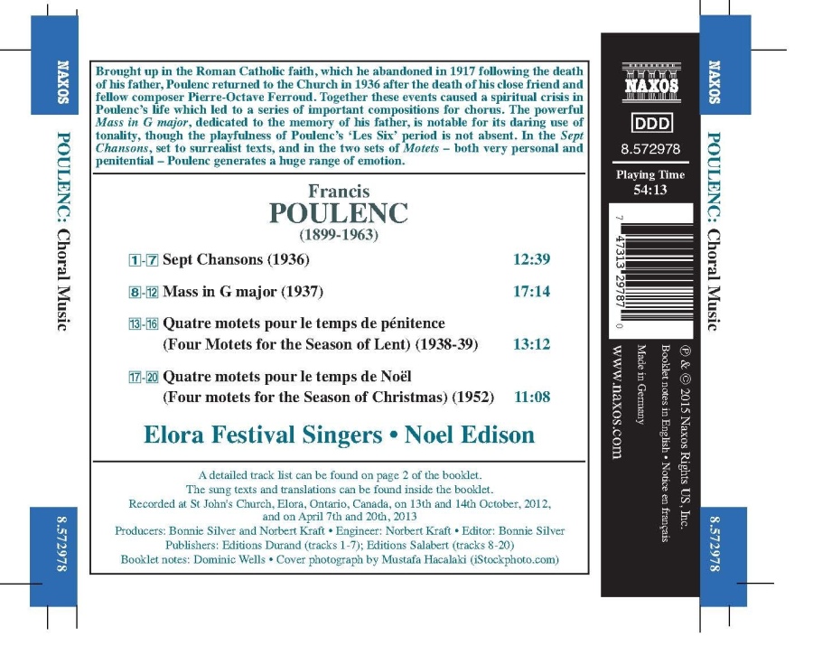 Poulenc: Mass in G major; Sept Chansons; Motets - slide-1