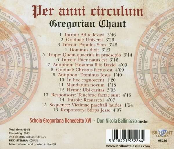 Per Anni Circulum, Gregorian Chant - slide-1