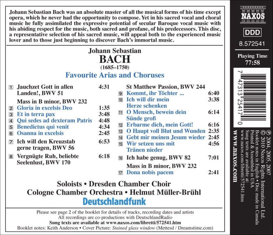 Bach: Favourite Arias and Choruses - slide-1