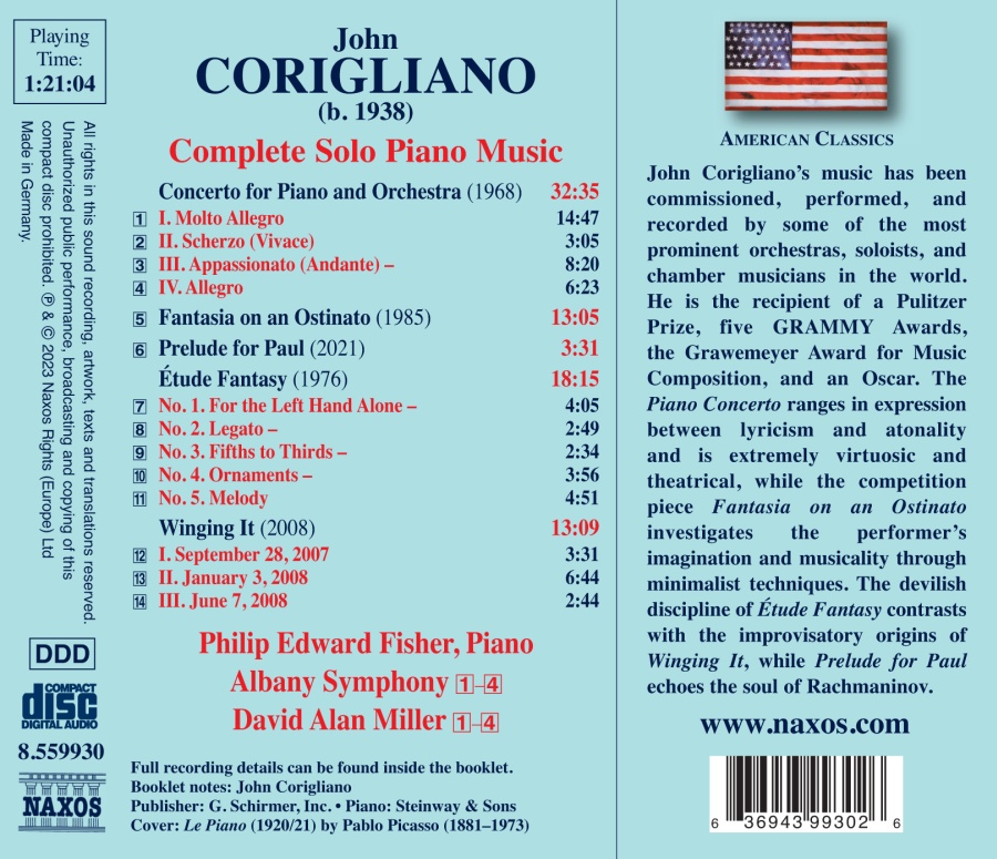 Corigliano: Complete Solo Piano Music - slide-1