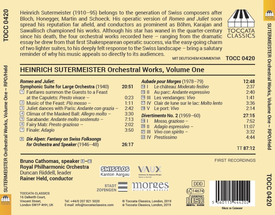 Sutermeister: Orchestral Works - slide-1