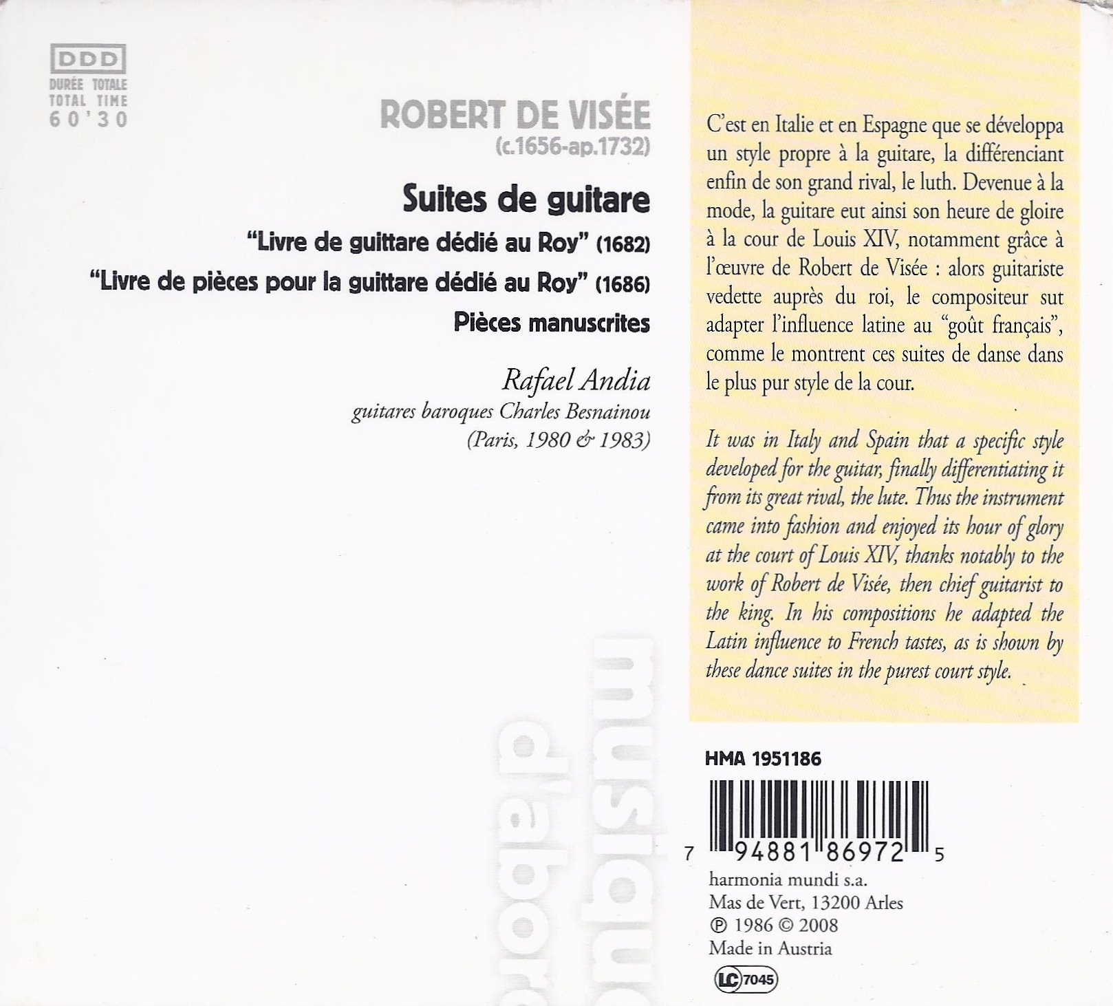 Robert de: Suites de guitare - slide-1