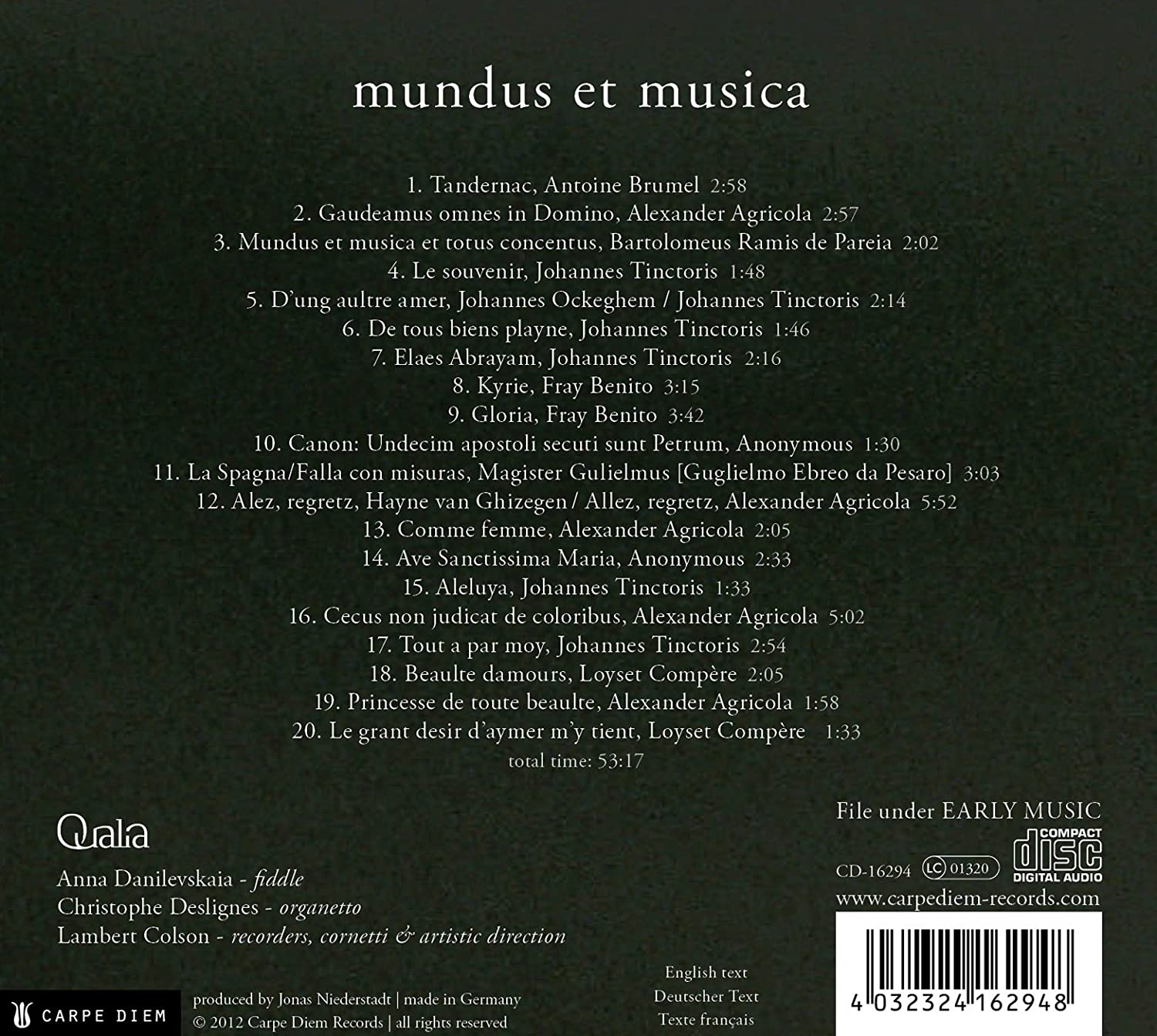 Mundus et Musica - instrumentalna muzyka z Hiszpanii i Flandrii ok. 1500 roku - slide-1