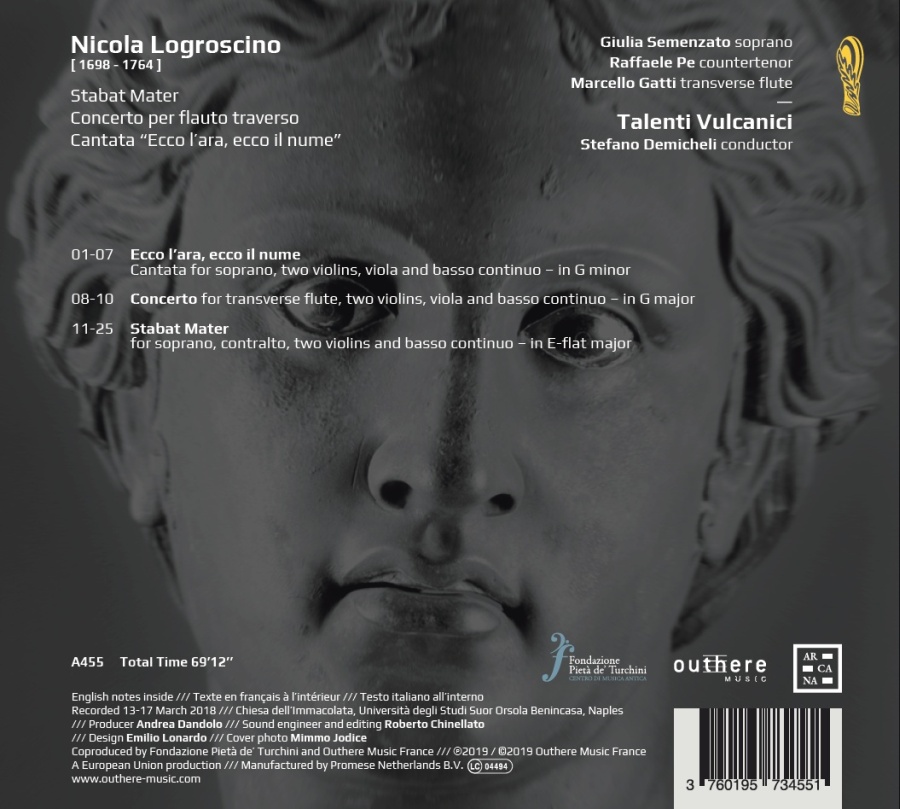Logroscino: Stabat Mater; Concerto per flauto; Cantata - slide-1