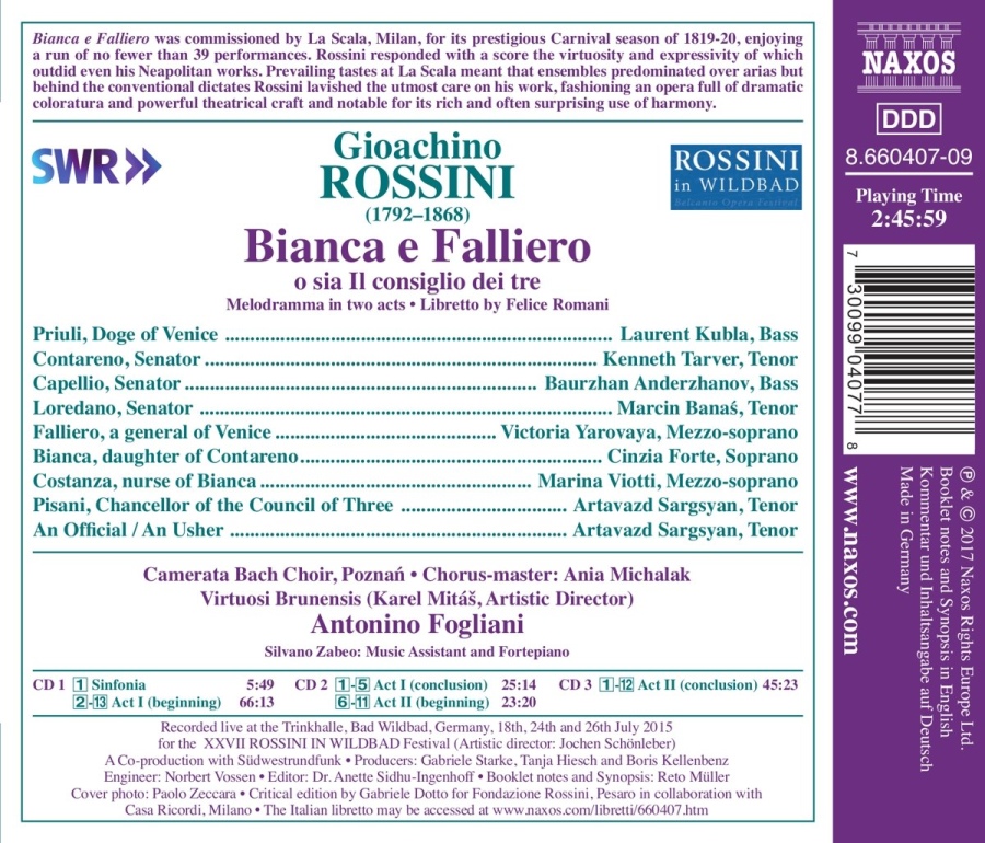 Rossini: Bianca e Falliero - slide-1