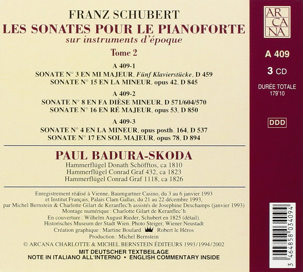 Schubert: Les sonates pour le pianoforte Vol. 2 - slide-1