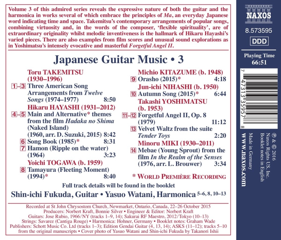 Japanese Guitar Music Vol. 3 - Takemitsu Hayashi Togawa … - slide-1