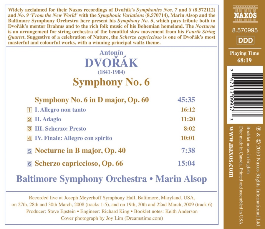 Dvorak: Symphony No.6, Nocturne, Scherzo capriccioso - slide-1