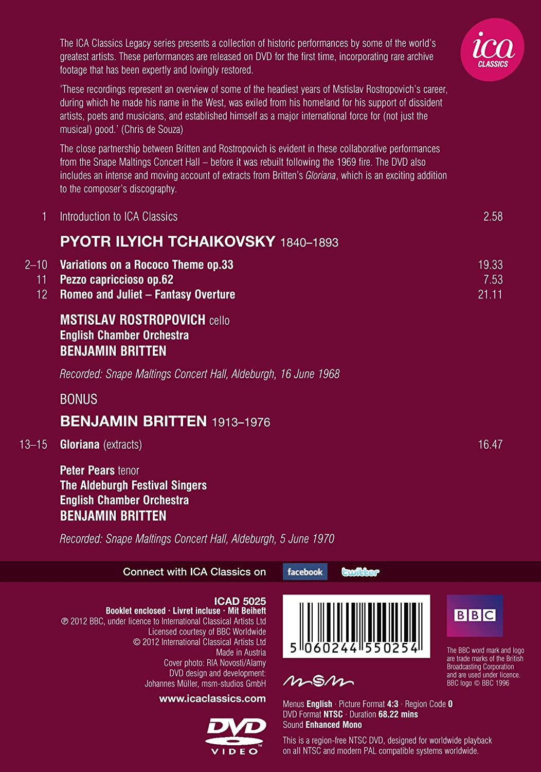 Rostropovich, Britten / Tchaikovsky - slide-1