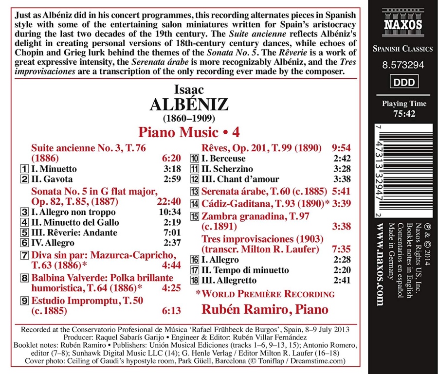 Albéniz: Piano Music Vol. 4 - slide-1